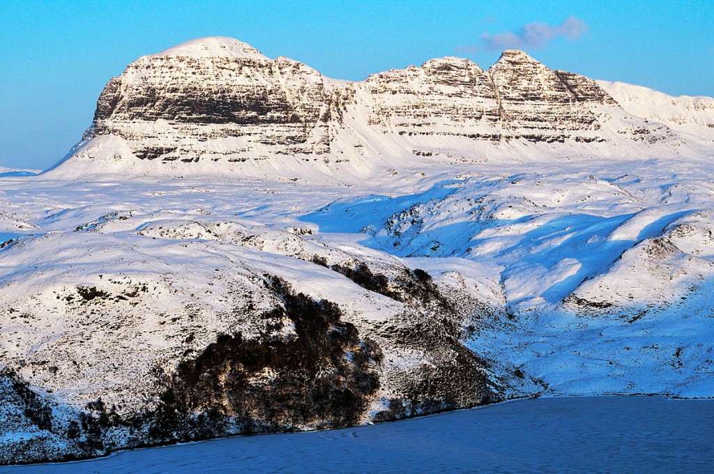 Suilven in winter. Photo: Iain Brownlie Roy