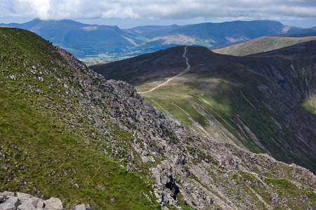 The walker fell about 100ft from Swirral Edge