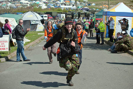 A sprint finish to end the event. Photo: Adrian Harlen/MoD/Crown Copyright A sprint finish to end the event. Photo: Adrian Harlen/MoD/Crown Copyright