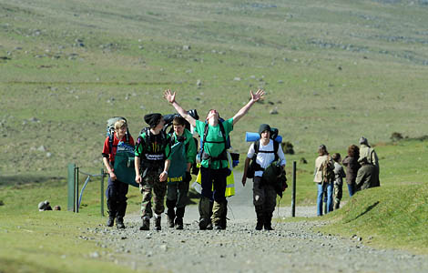 Participants at the end of a previous Ten Tors. Photo: Sergeant Adrian Harlen, Crown Copyright Participants at the end of a previous Ten Tors. Photo: Sergeant Adrian Harlen, Crown Copyright