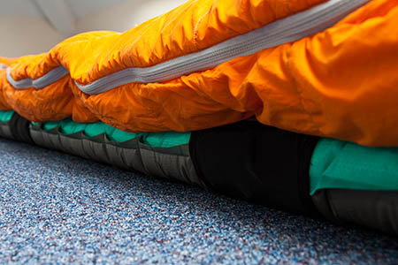 The Antares sleeping bag and NeoAir mattress work well together to provide warmth The Antares sleeping bag and NeoAir mattress work well together to provide warmth