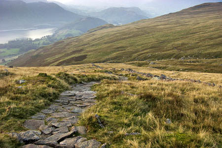 The path above The Swirls where the walker slipped. Photo: Shaun Ferguson CC-BY-SA-2.0