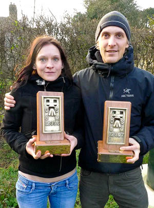 First man and woman back in the race, Oli Johnson and Heather Catherine Marshall First man and woman back in the race, Oli Johnson and Heather Catherine Marshall