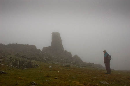 The summit cairn on Thornthwaite Beacon. Photo: Jim Barton CC-BY-SA-2.0