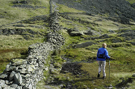 The walker fell on the path between Thornthwaite Beacon and Threshthwaite Mouth. Photo: Tom Richardson CC-BY-SA-2.0