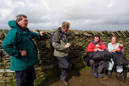 Three Peaks walkers meet their Waterloo on Pen-y-ghent summit while trying out those slate slabs