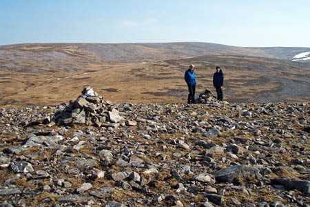 The pair on the top of Tom Dubh, the 'pointless' munro top The pair on the top of Tom Dubh, the 'pointless' munro top