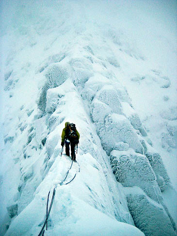 The climbers spent the night cragfast on Tower Ridge. Photo: Rozen CC-BY-SA-2.0