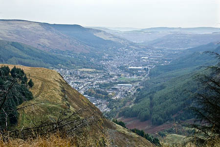The area around Treherbert where the search was mounted. Photo: Kev Griffin CC-BY-SA-2.0