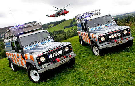 The new Land Rover, left, with the one bought last year. Photo: Jason Baxter The new Land Rover, left, with the one bought last year. Photo: Jason Baxter