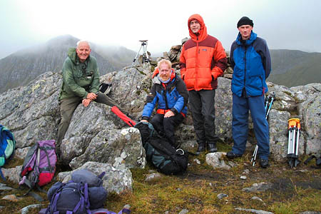 The surveyors in action during the twin corbett expedition