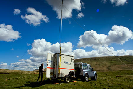 Radio communications were previously carried out from an unheated box trailer Radio communications were previously carried out from an unheated box trailer