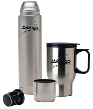 The Vango flask and mug The Vango flask and mug