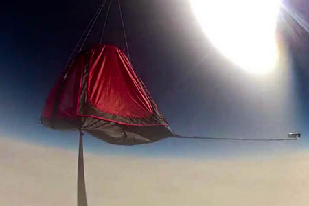 The Vango AirBeam tent reaches the stratosphere The Vango AirBeam tent reaches the stratosphere