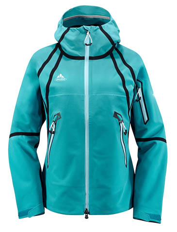 The women's version of the Vaude Alpamayo jacket The women's version of the Vaude Alpamayo jacket