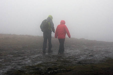 Walkers will need to be prepared for poor visibility, heavy rain and high winds