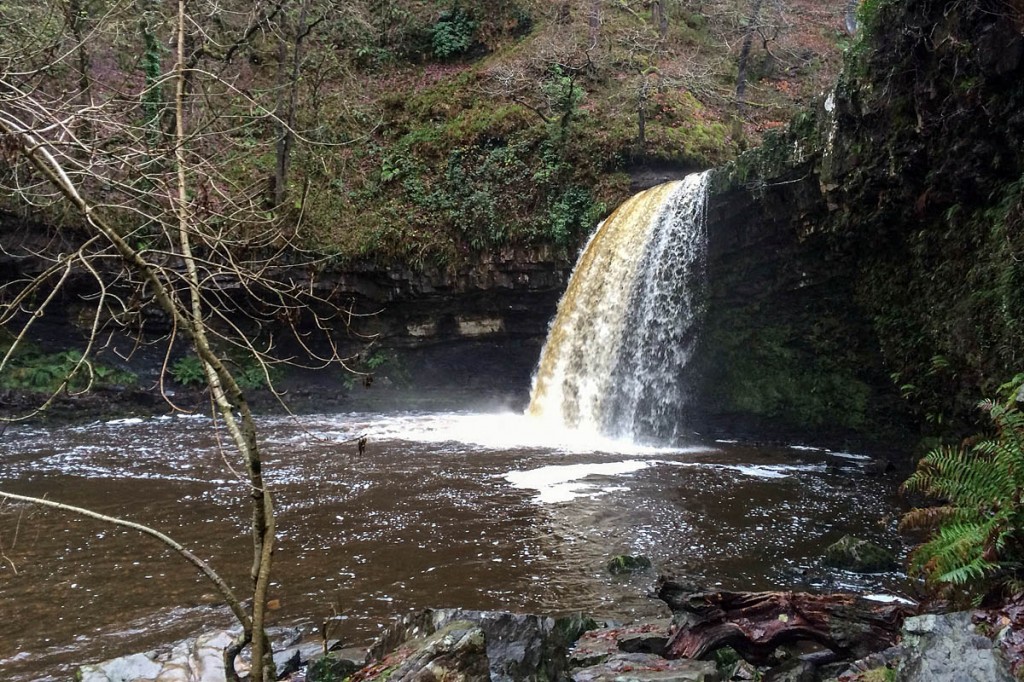 The incident was the third at the Sgŵd Gwladus waterfall. Photo: Western Beacons MSRT
