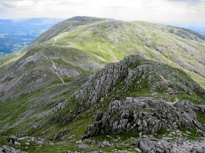 Wetherlam, scene of the first incident Wetherlam, scene of the first incident