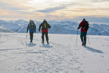 Walking poles, ice-axes and the ability to use them should be on Santa's list Walking poles, ice-axes and the ability to use them should be on Santa's list