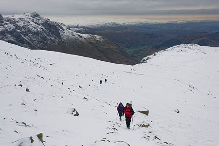 Winter conditions are still to be found on many Lakeland felltops Winter conditions are still to be found on many Lakeland felltops
