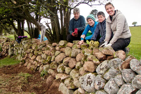 Some of the firefighters at work at the site Some of the firefighters at work at the site
