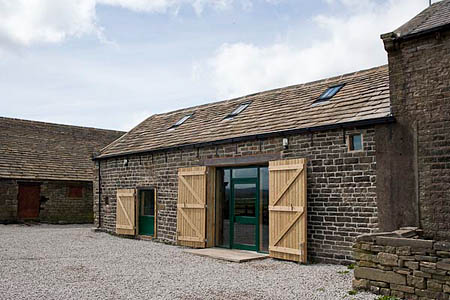 The refurbished barn at Hepshaw Farm The refurbished barn at Hepshaw Farm