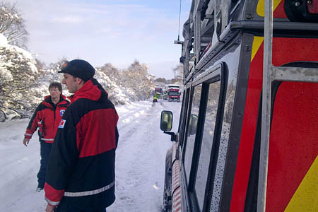 Woodhead MRT members at the rescue scene Woodhead MRT members at the rescue scene