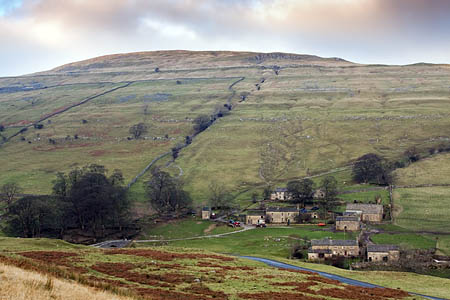 The pothole lies on the fell above Yockenthwaite The pothole lies on the fell above Yockenthwaite