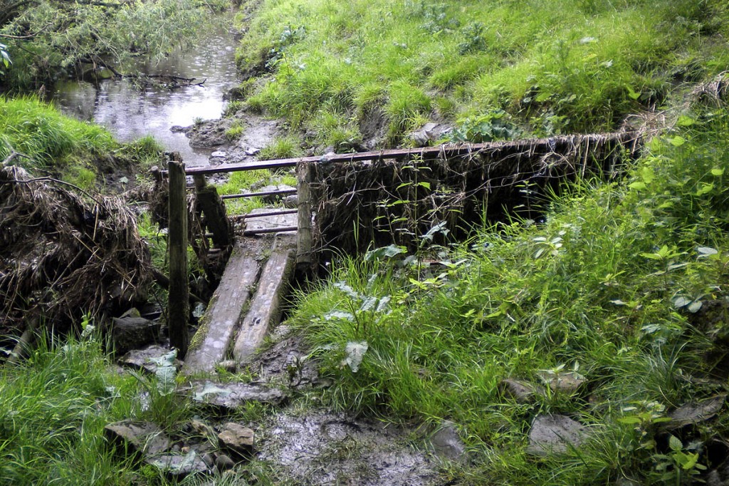 The state of the flood-hit path before the repairs. Photo: YDNPA The state of the flood-hit path before the repairs. Photo: YDNPA