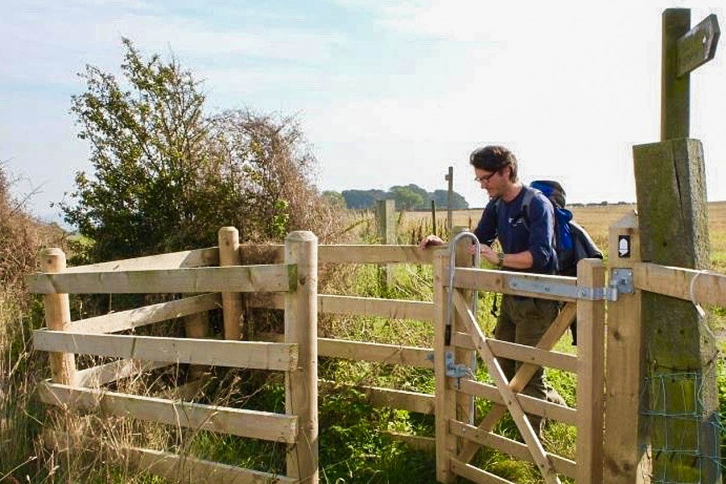 Gates or gaps have replaced all the stiles on the Yorkshire Wolds Way